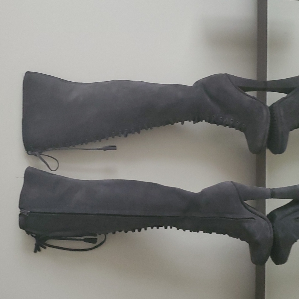 All Saints Over The Knee Size 37 Leather Suede Boots